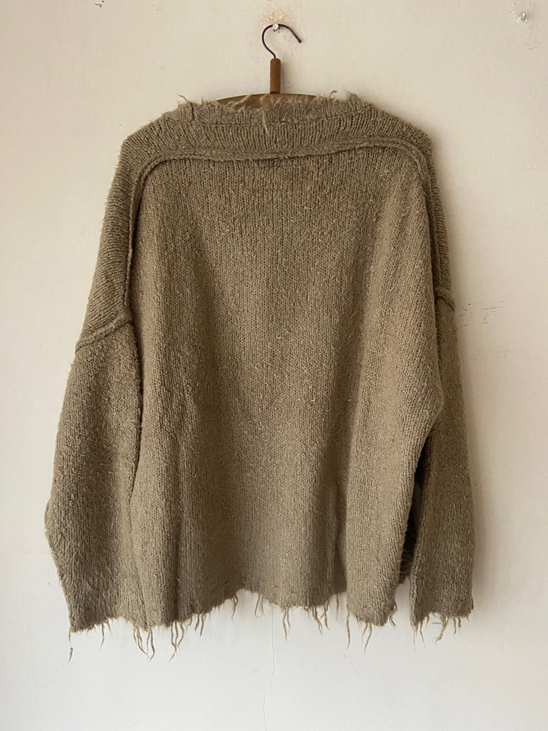 Rundholz SS26 2650710 silk Pullover - colour - Linen