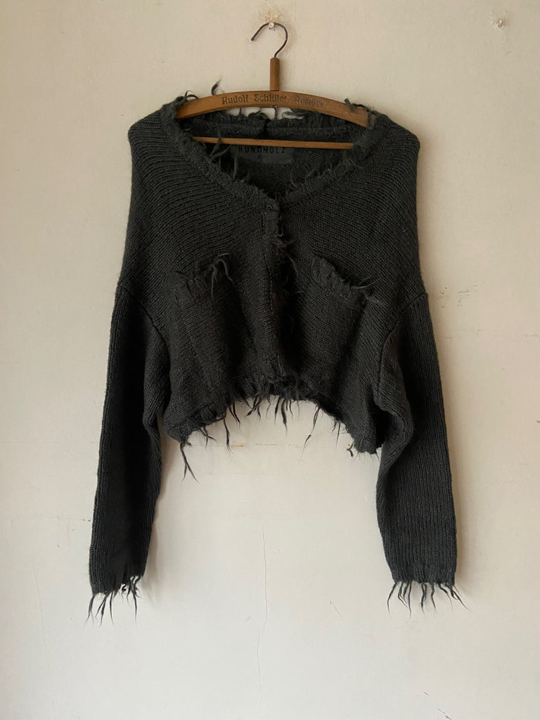 Rundholz SS26 2657107 silk Cardigan - Seaweed