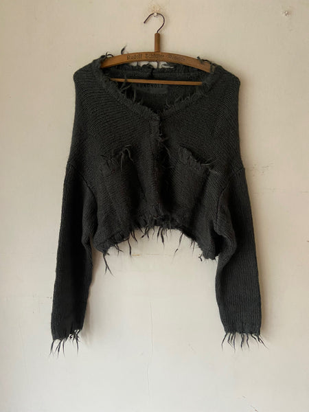 Rundholz SS26 2657107 silk Cardigan - Seaweed