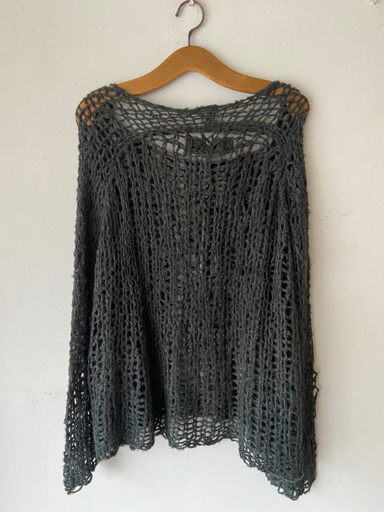 Rundholz SS26 2650701 silk Pullover - Seaweed