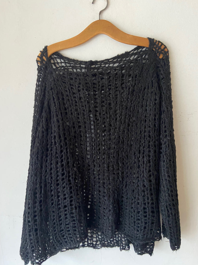 Rundholz SS26 2650701 silk Pullover - Black