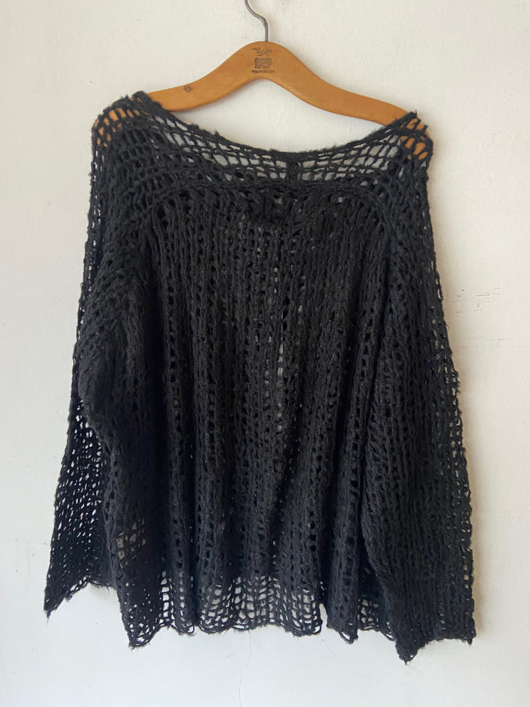 Rundholz SS26 2650701 silk Pullover - Black