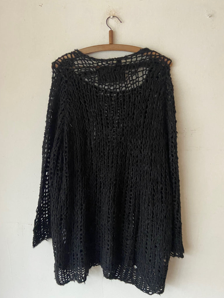 Rundholz SS26 2650702 silk Pullover - Black