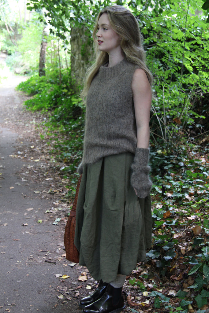 WDTS - Reena Mohair vest -Walnut
