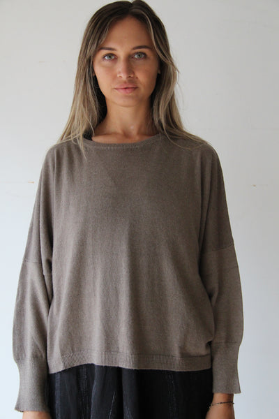 WDTS - Mia 100% wool jumper - mushroom