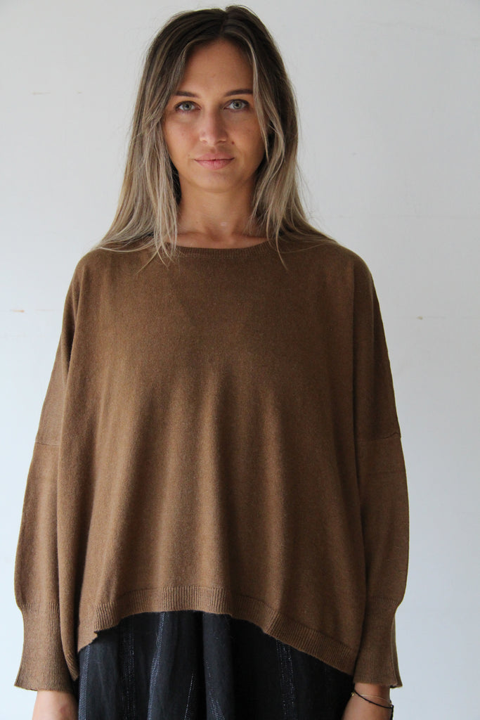 WDTS - Mia wool jumper - brown/amber