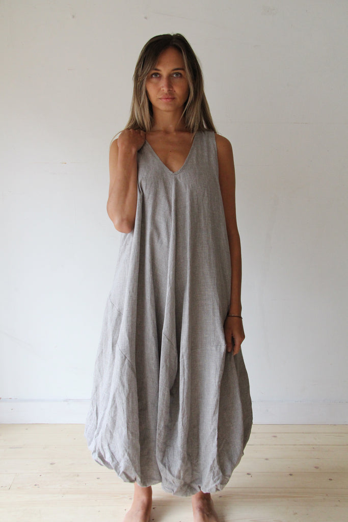 WDTS Mischa Dress fine check grey