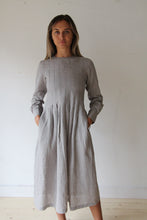 WDTS  - Tilly dress -Grey Linen with a grey thread