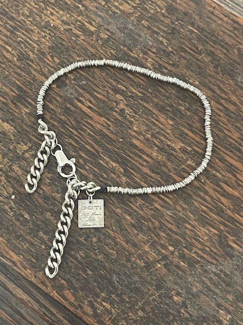 Goti bracelet in 925 Silver and leather BR2349
