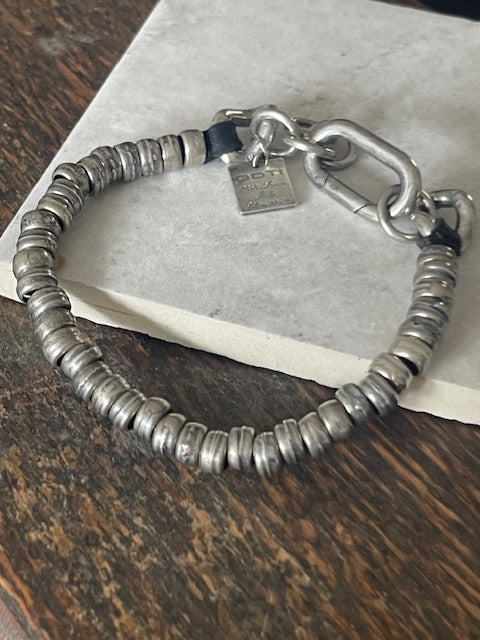 Goti bracelet in 925 Silver and leather BR2346