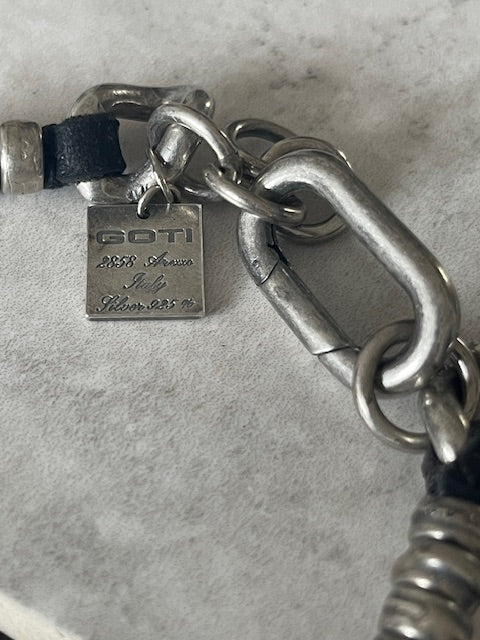 Goti bracelet in 925 Silver and leather BR2346