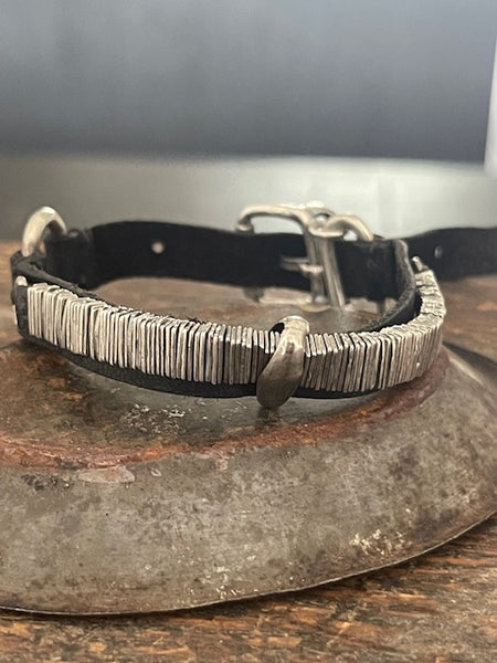 Goti bracelet in 925 Silver and leather BR2333