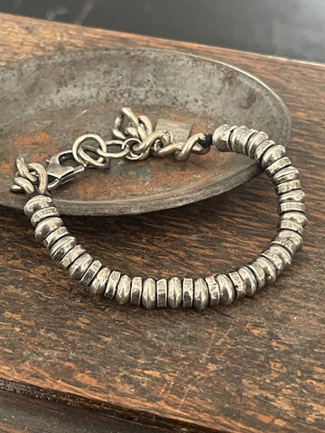 Goti bracelet in 925 Silver and leather BR177