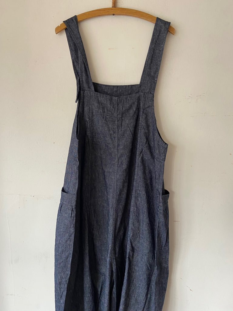 MAMA B MARTEDI' A/E SS26 salopette - Denim Tbarb