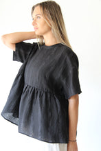 WDTS Sheba Black Linen Top