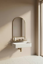Thomas Gold iron mirror with shelf