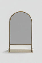 Thomas Gold iron mirror with shelf