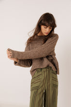 AW26 DECORATIVE-KNIT SWEATER MINK