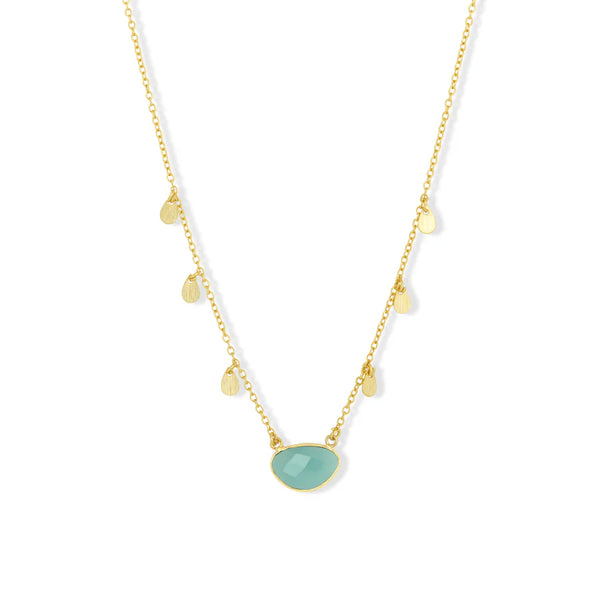 Summer Necklace Aqua Chalcedony