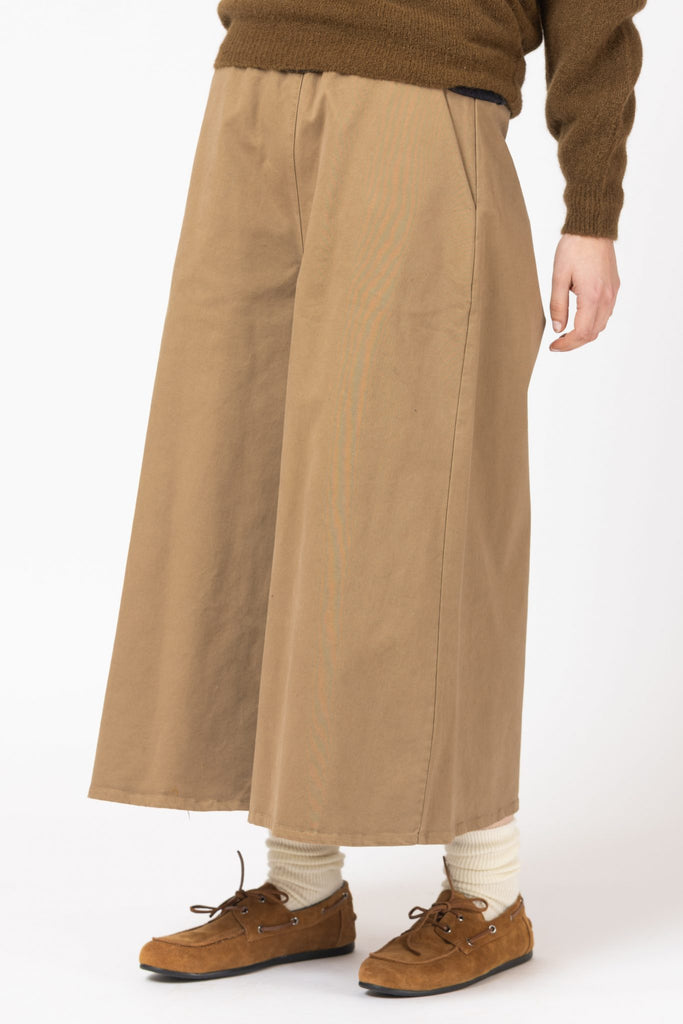 O'MER AW26 JUPE CULOTTE TABAC