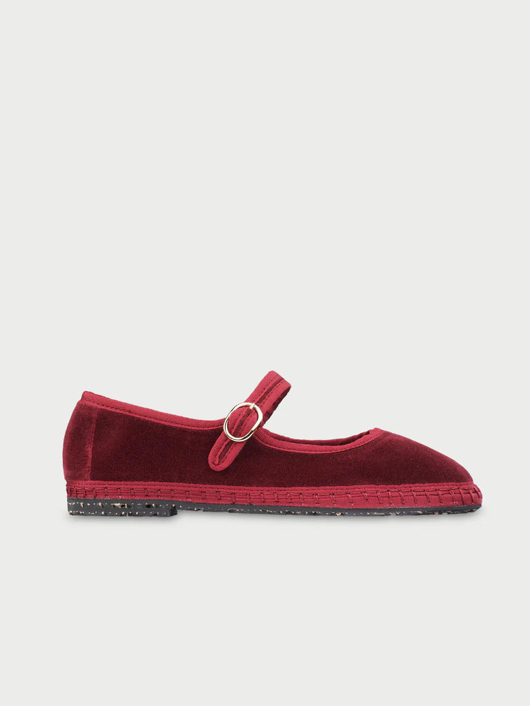 Lucrecia Mary Jane velvet shoes