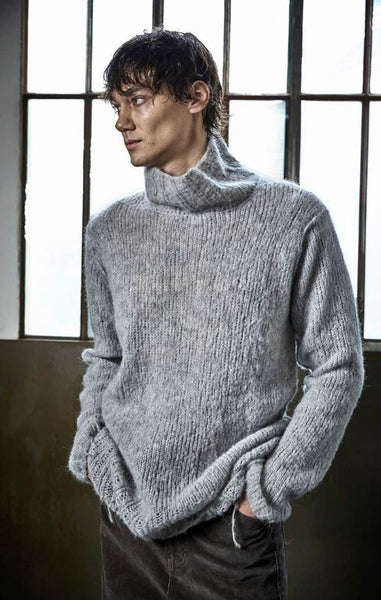 Andrea Ya’aqov Knitted Turtleneck Baby Alpaca - Ice