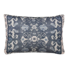 CH Blue/White Ikat Cushion