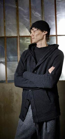 Andrea Ya’aqov Cardi Hoodie - Black