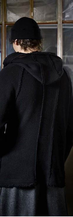 Andrea Ya’aqov Cardi Hoodie - Black