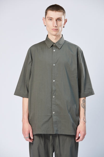 thom/krom SS24 M H 145 Mens Shirt - Ivy Green