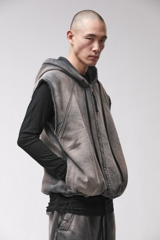 thom/krom M SJ 706 Grey Stone Wash Spray Men Jacket
