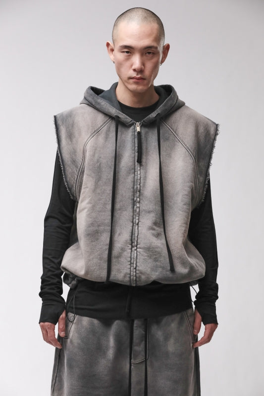 thom/krom M SJ 706 Grey Stone Wash Spray Men Jacket