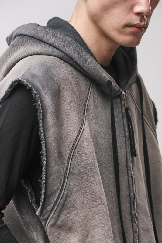 thom/krom M SJ 706 Grey Stone Wash Spray Men Jacket