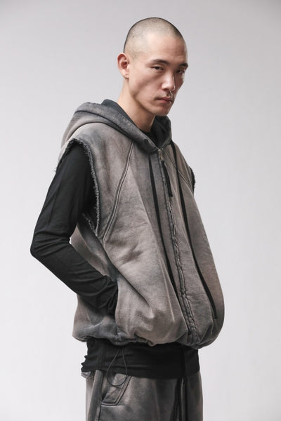 thom/krom M SJ 706 Grey Stone Wash Spray Men Jacket