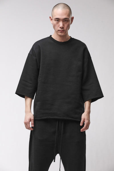 thom/krom M S 195 Black Men Sweat Shirt/Pullover Worked