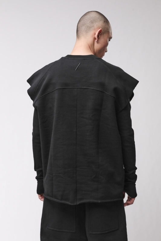thom/krom M S 197 Black Men Sweat Shirt/Pullover Worked