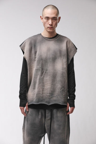 thom/krom M S 197 Grey Stone Wah Spray Men Sweat Shirt/Pullover Worked