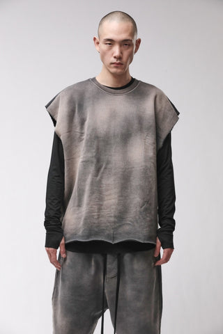 thom/krom M S 197 Grey Stone Wah Spray Men Sweat Shirt/Pullover Worked