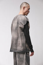 thom/krom M S 197 Grey Stone Wah Spray Men Sweat Shirt/Pullover Worked