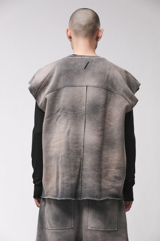 thom/krom M S 197 Grey Stone Wah Spray Men Sweat Shirt/Pullover Worked