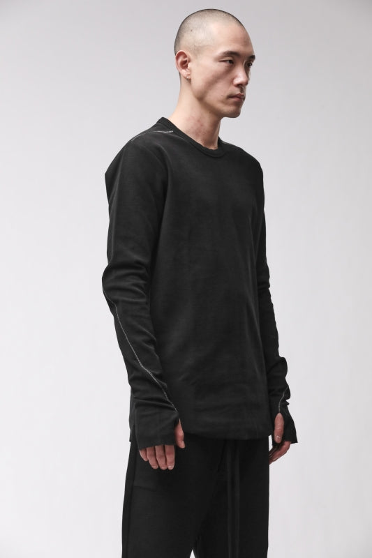 thom/krom M TS 1001 Black Men T-Shirt Worked