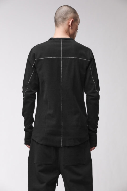 thom/krom M TS 1001 Black Men T-Shirt Worked