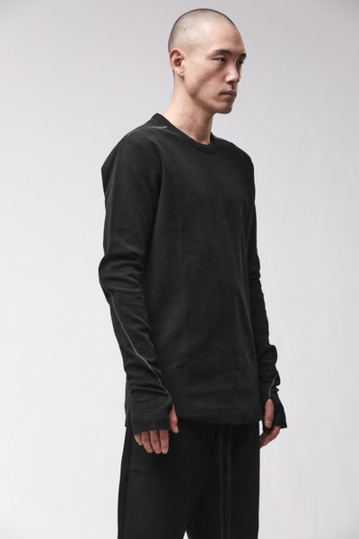 thom/krom M TS 1001 Black Men T-Shirt Worked
