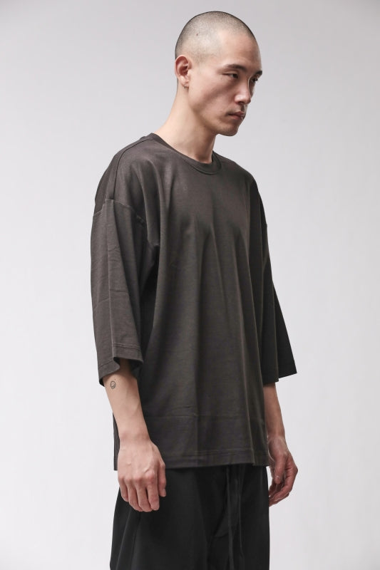thom/krom M TS 1005 Cold Brown Men T-Shirt Worked