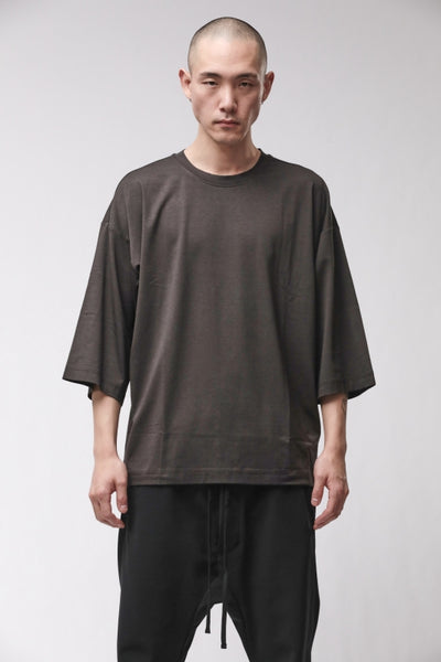 thom/krom M TS 1005 Cold Brown Men T-Shirt Worked