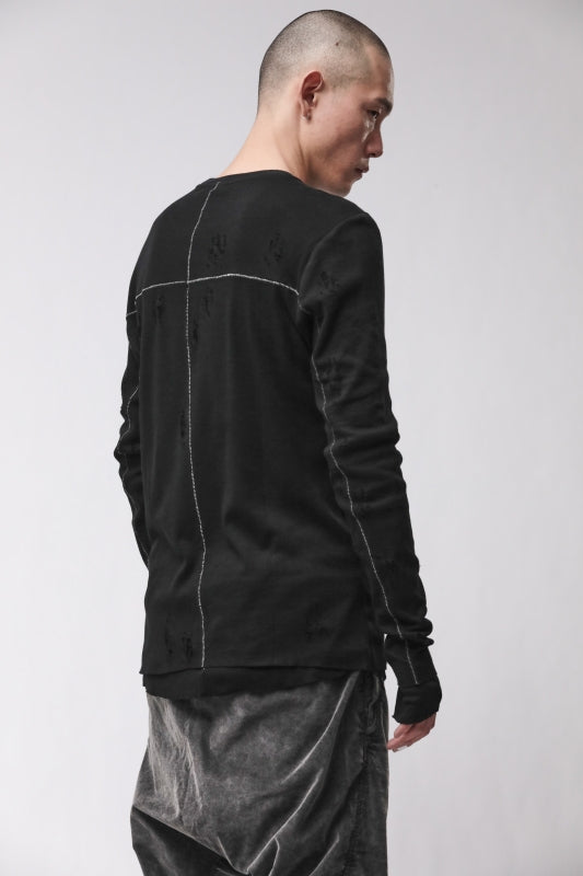 thom/krom M TS 969 Black Men T-Shirt Worked