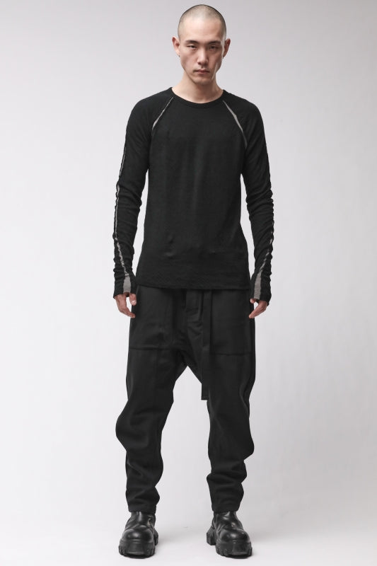 thom/krom M TS 982 Black Men T-Shirt Worked