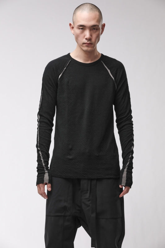 thom/krom M TS 982 Black Men T-Shirt Worked