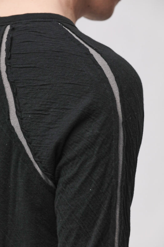 thom/krom M TS 982 Black Men T-Shirt Worked