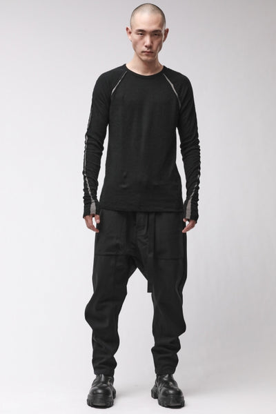 thom/krom M TS 982 Black Men T-Shirt Worked